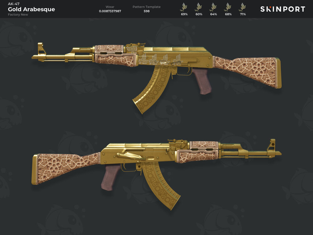 AK-47 Gold Arabesque