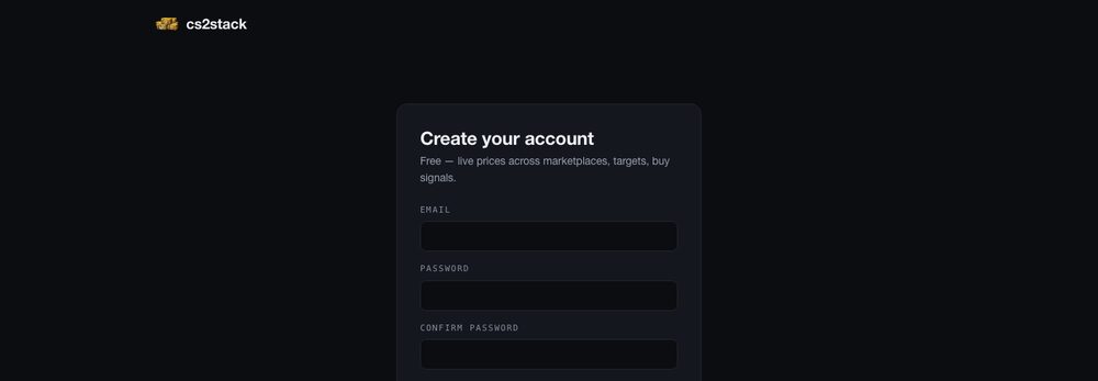 A no-card signup — an autobuy tool should never touch a payment method