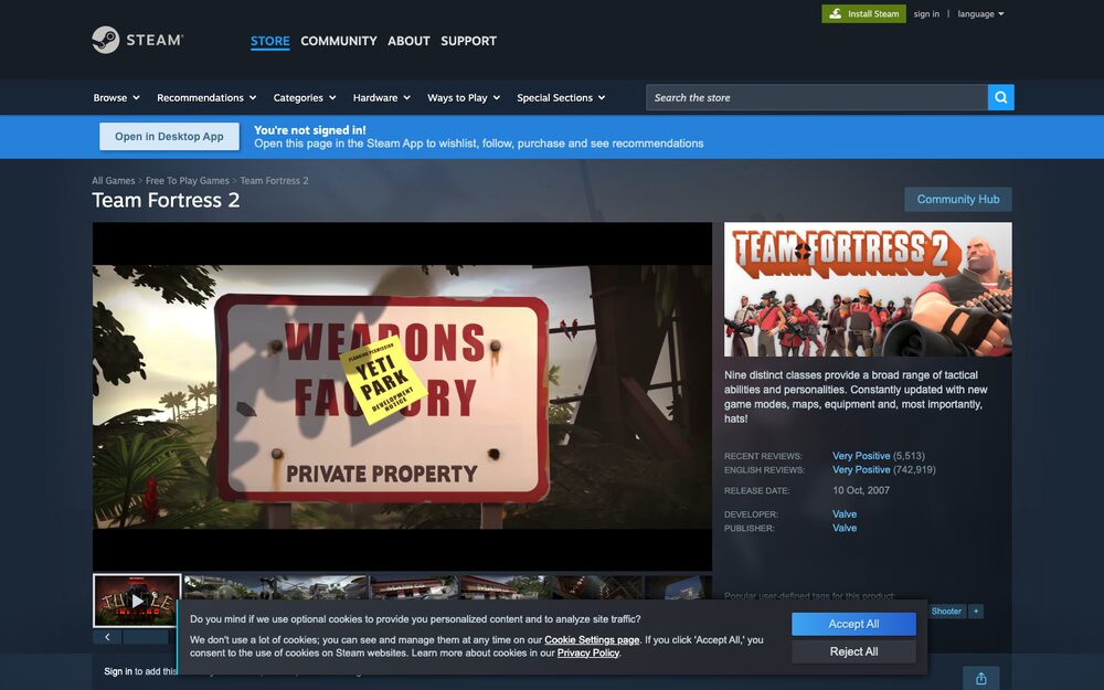 Team Fortress 2 — Valve's other hat economy, still trading after 15+ years