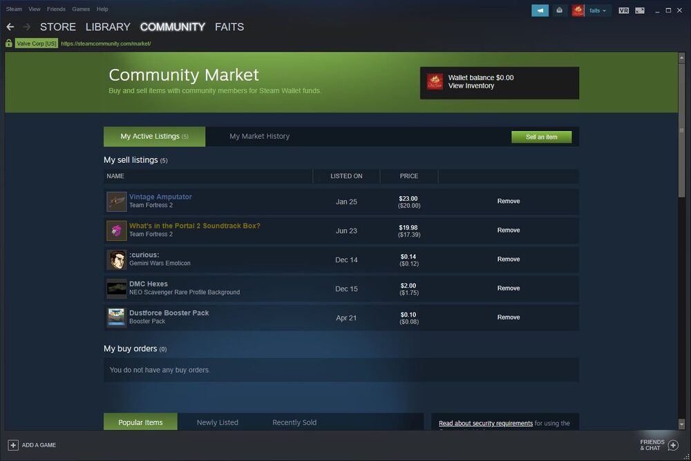 A Short History of the Steam Community Market