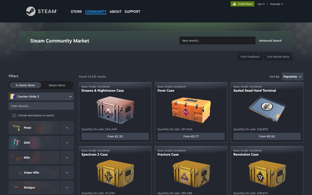 The Steam Community Market — the default venue most buyers outgrow